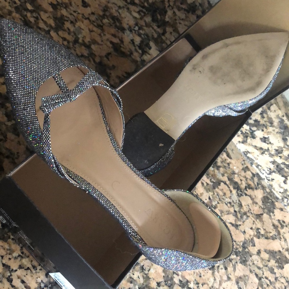 J crew sparkle flats